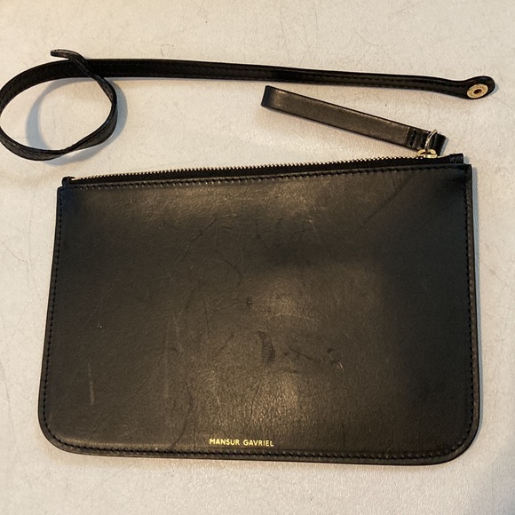 Mansur Gavriel Bucket Bag Black/Ballerina Large - Picture 4 of 11